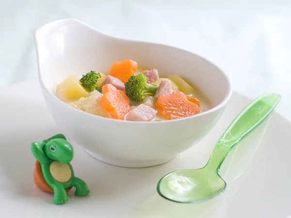 Soup for baby — Stock Photo, Image