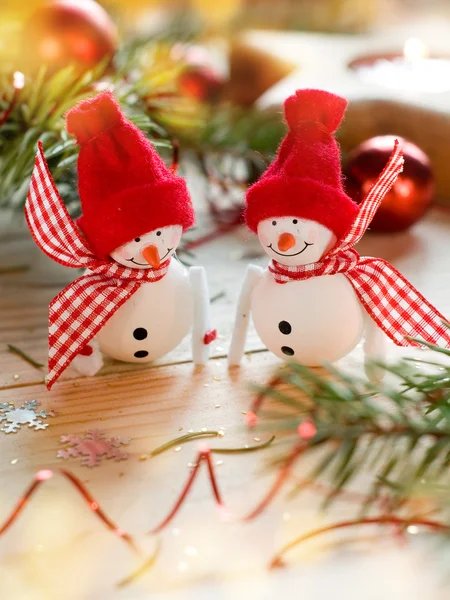 Two snowmen — Stock Photo, Image