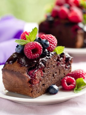 BlackBerry ve ahududu kek