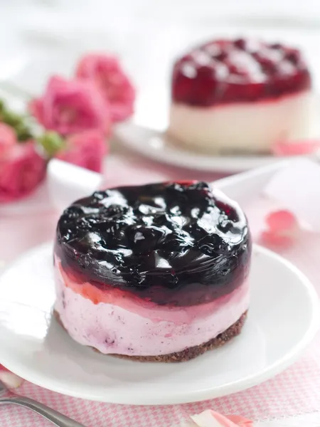 Kuchen mit Blaubeeren — Stockfoto