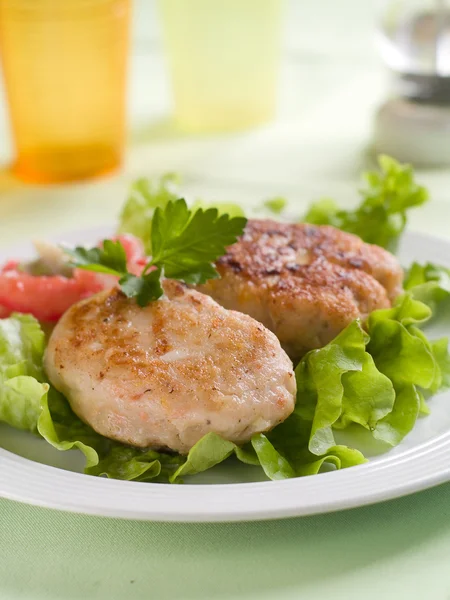 Fish or meat rissole — Stock Photo, Image