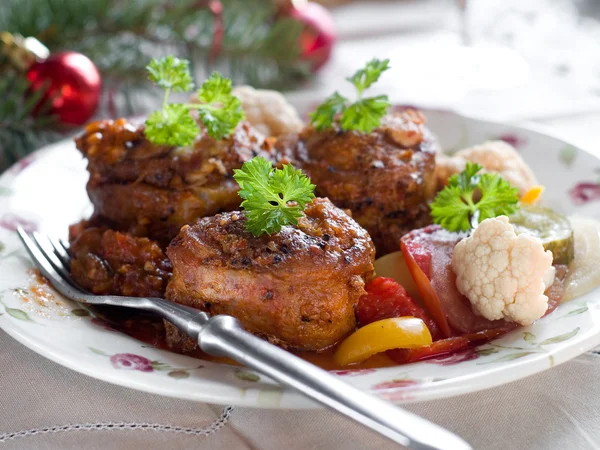 Gefüllte Fleischbrötchen — Stockfoto