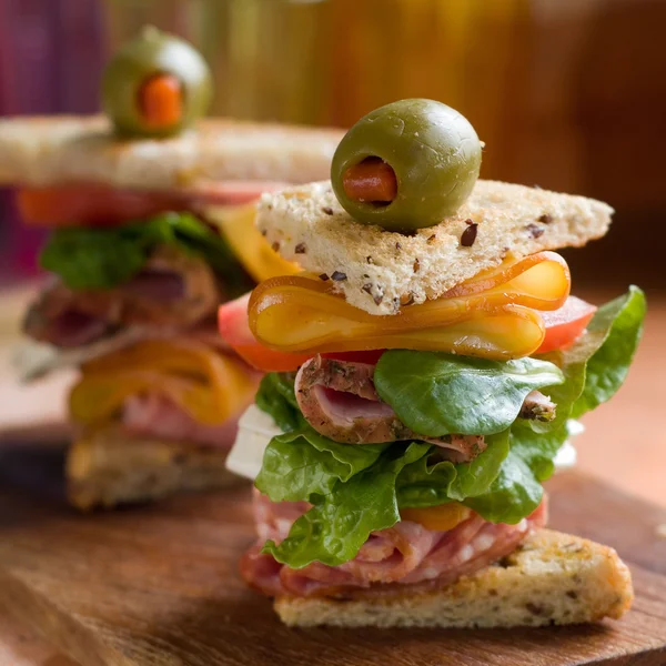ハムのサンドイッチ, — ストック写真