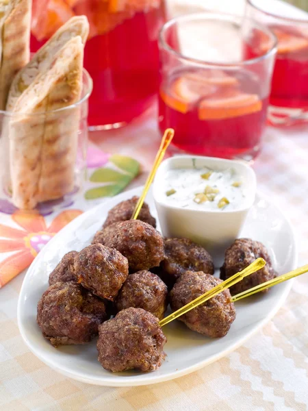 Bolas de carne picada — Fotografia de Stock