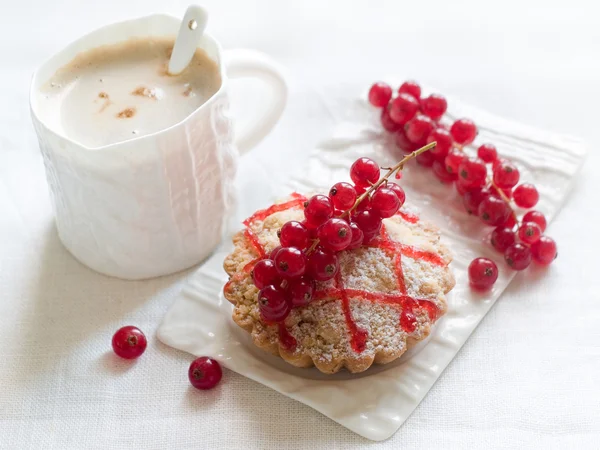 Красный смородиновый пирог — стоковое фото