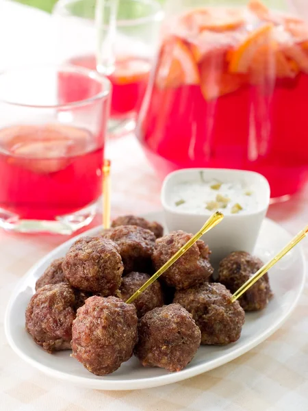 Minced meat balls — Stock Photo, Image