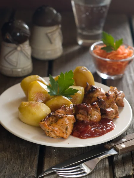 Carne kebab — Fotografia de Stock