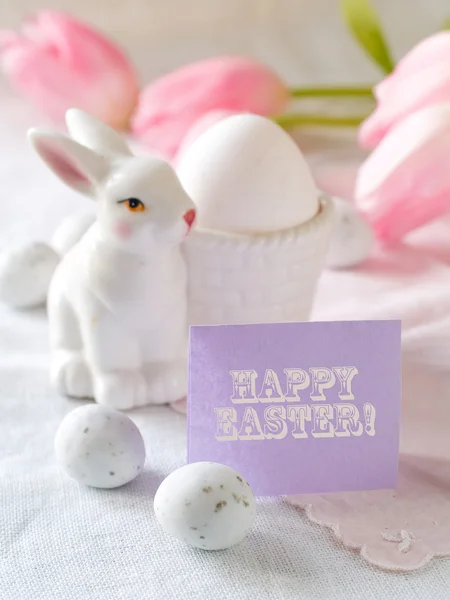 Easter eggs with bunny — Stock Photo, Image