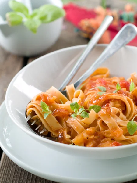 Tagliatelle makarnası — Stok fotoğraf