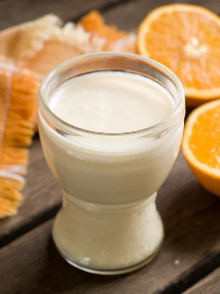 Orangenmilchshakes — Stockfoto