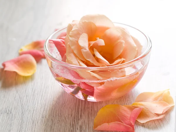 Rosenblüten für den Wellnessbereich — Stockfoto
