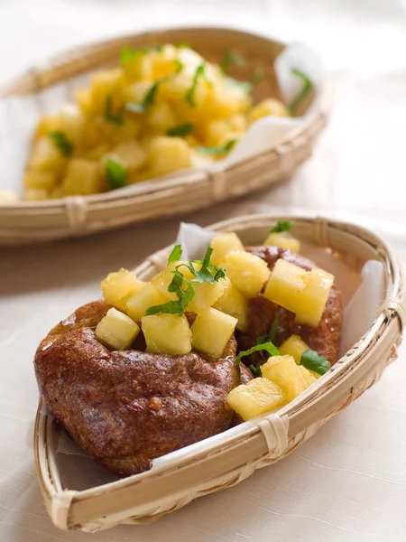 Vlees met aardappel — Stockfoto