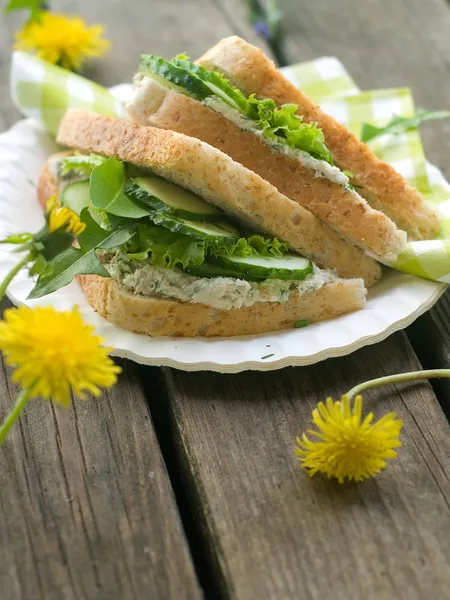 Здоровый сэндвич — стоковое фото