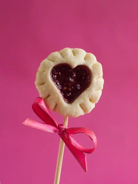 Cookie with bow — Stock Photo, Image