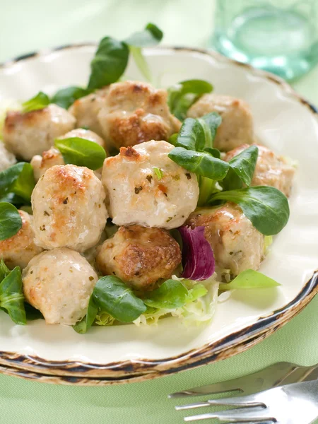 Chicken meatballs — Stock Photo, Image