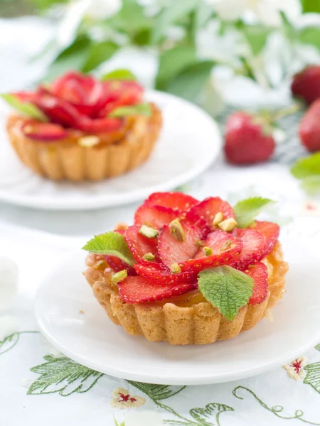 Strawberry tarts — Stock Photo, Image