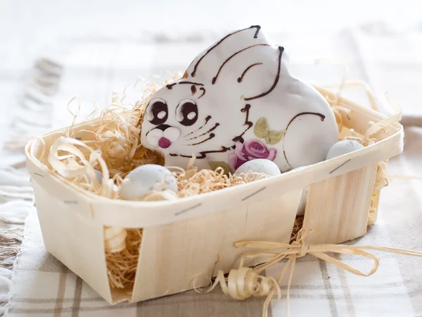 姜饼小兔子 — 图库照片