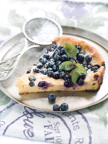 Tårta med blåbär — Stockfoto