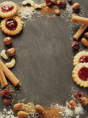 baharat ve çerezleri arka plan