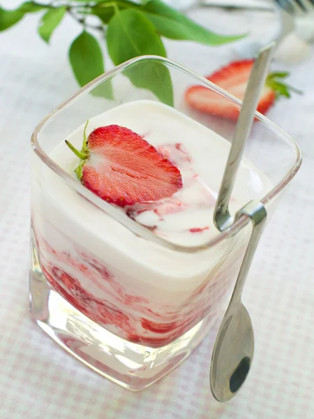 Postre de fresa — Foto de Stock