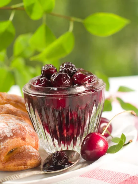 Cherry jam — Stock Photo, Image