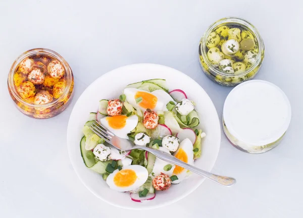 Salada de legumes frescos — Fotografia de Stock