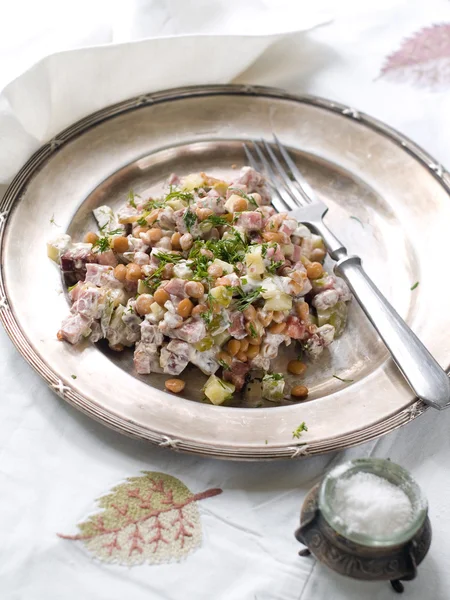 Mercimek salatası — Stok fotoğraf