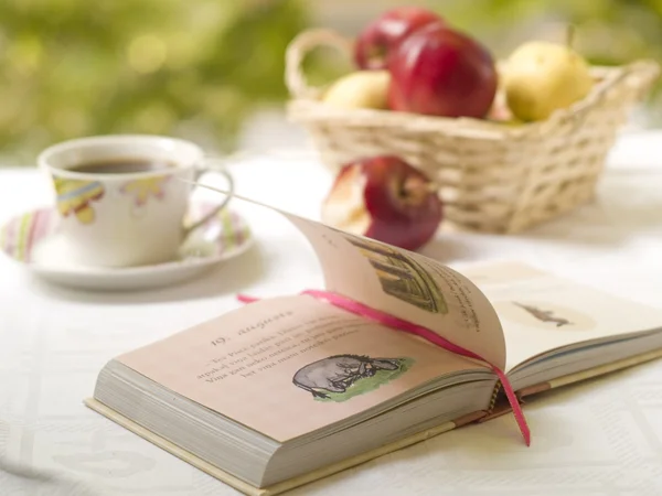 Boek op tafel — Stockfoto