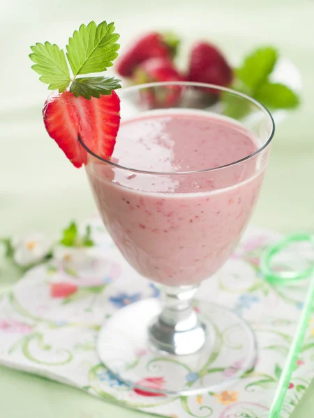 Smoothie de morango — Fotografia de Stock