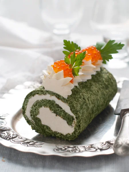 Spinach rol — Stock Photo, Image