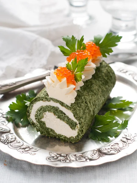 Spinach rol — Stock Photo, Image