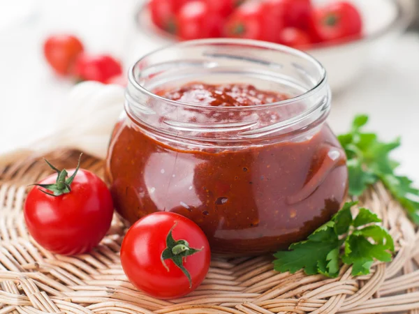 Tomatsås (sylt) — Stockfoto