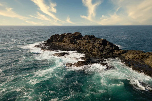 Fotografia Aérea Drone Blow Hole Point Kiama Costa Sul Nova — Fotografia de Stock