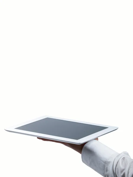 el gibi bir tepsi üzerine yerleştirilmiş tablet