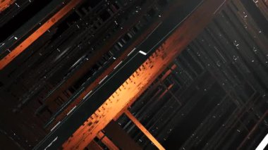 Ultra HD 4K dönüş çizgisi, arka planda dünya haritası olan vektör tasarımının 3 boyutlu animasyonu