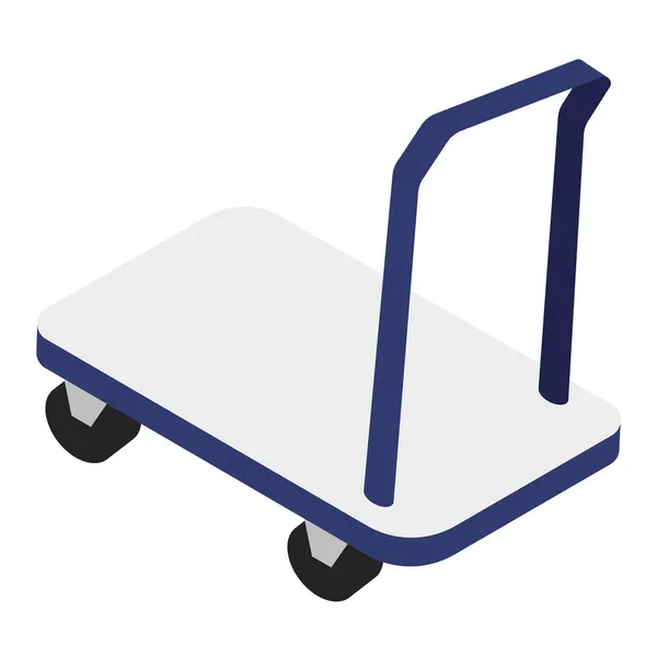 空のシートカート 貯蔵装置 — ストックベクタ