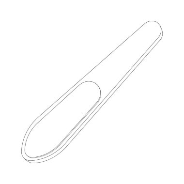 Ayak temizleme vektör çizelgesi çizimi.