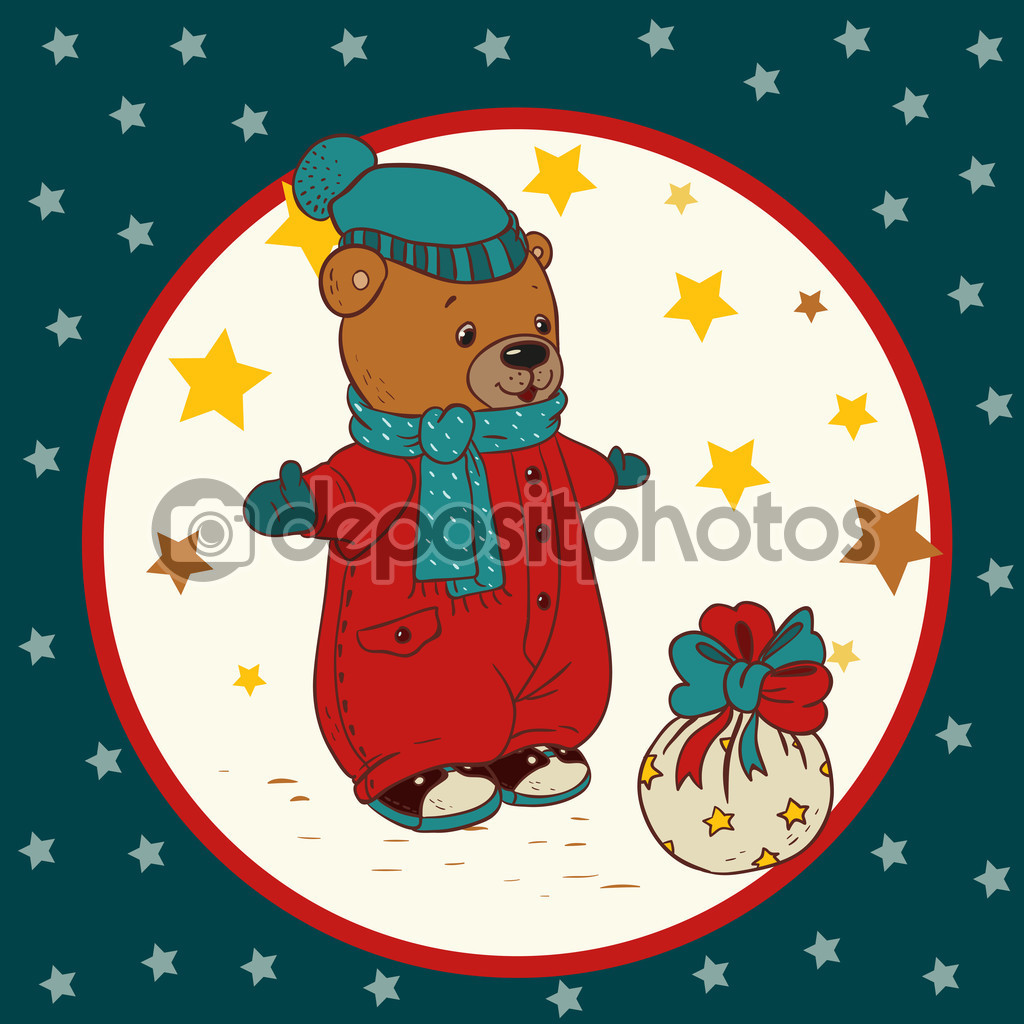 Teddy bear and gift