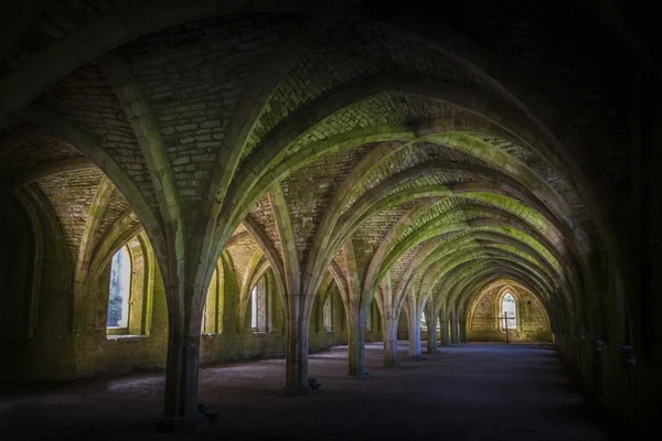 Fontány opatství cellarium — Stock fotografie