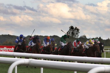 Doncaster, İngiltere-11 Eylül: sept günü st leger gün 5 yarış
