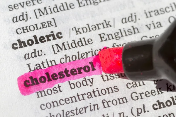 Dicionário Colesterol Definição — Fotografia de Stock