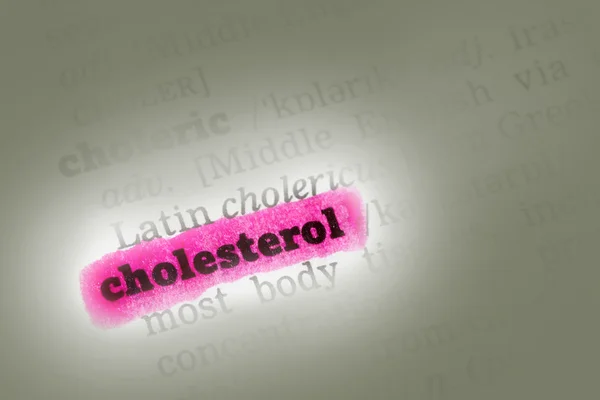 Cholesterol  Dictionary Definition — Stock Photo, Image