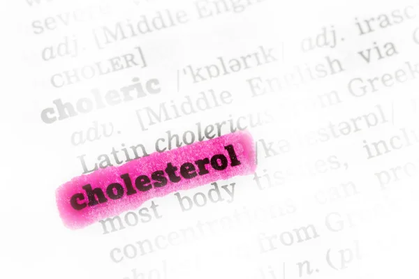 コレステロールの辞書の定義 — ストック写真