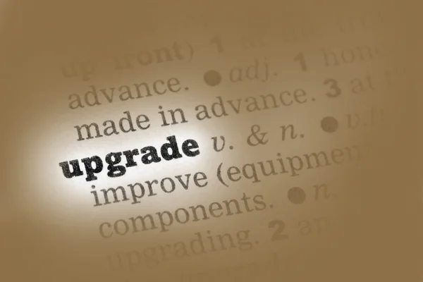 Upgrade  Dictionary Definition — Stock Photo, Image