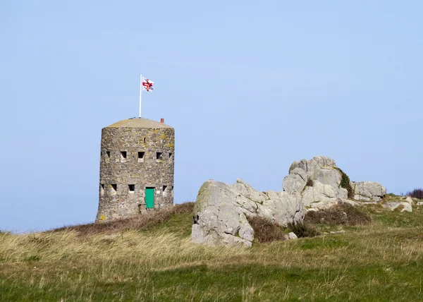 Loophole towers in Guernsey that guard the coastline. — Stock Photo, Image