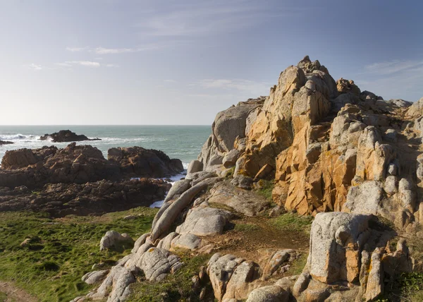 Küstenszene auf Guernsey, — Stockfoto