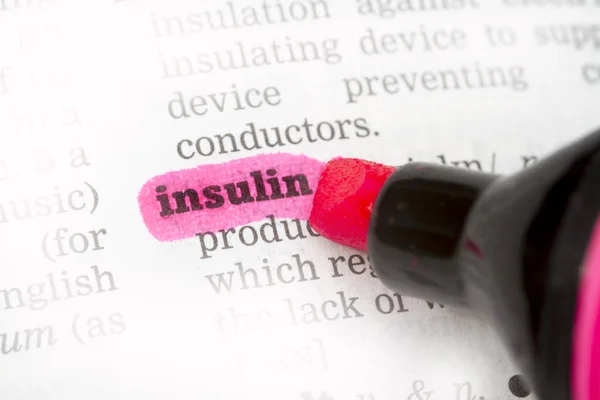 Insulin Dictionary Definition — Stock Photo, Image