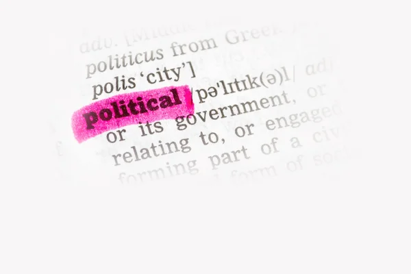 Dictionnaire politique Définition — Photo