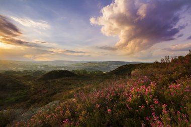 norland moor üzerinden günbatımı