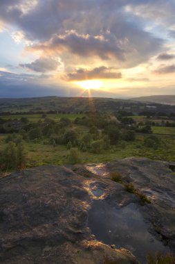 norland moor üzerinden günbatımı